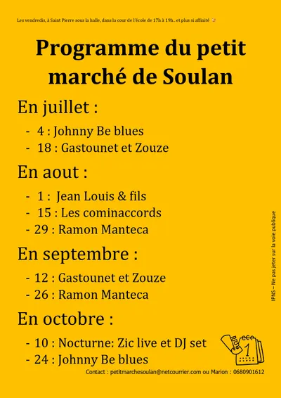 Le petit marché de Soulan