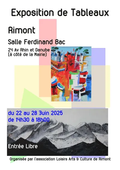 Organisée par l'association Loisirs Arts & Culture de Rimont