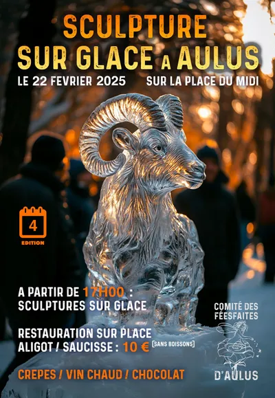 Sculpture sur glace à Aulus
