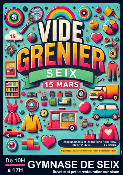 Vide grenier à Seix