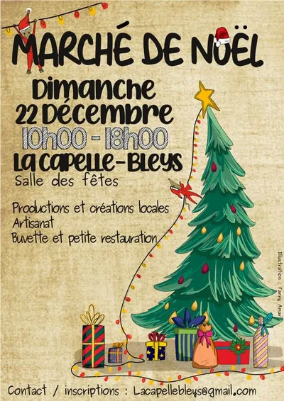 la capelle bleys (12) : marché de Noël  