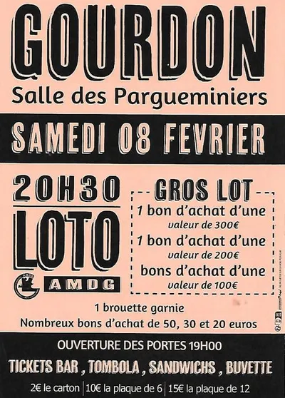 GOURDON (46) : LOTO AMDG de Gourdon