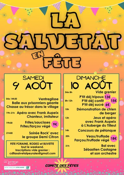 LA SALVETAT PEYRALES (12) : Fête de la Salvetat Peyralès