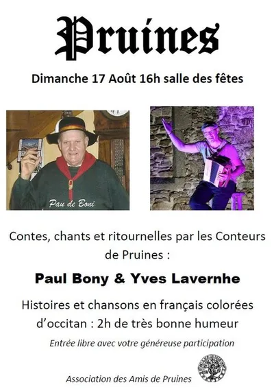 Pruines (12) : Contes et chants en français colorés d'occitan 