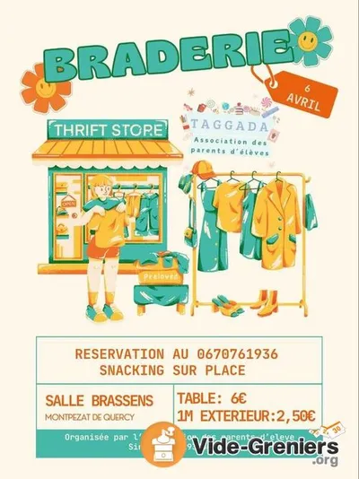 Montpezat de Quercy (82) : vide grenier association taggada