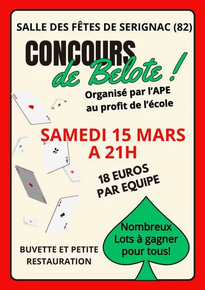 SERIGNAC (82) : Concours de belote 
