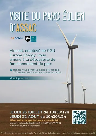 Assac (81) : Visite découverte du parc éolien