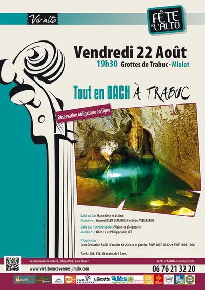 Mialet (30) : Duos en Bach à Trabuc – de la musique classique surgie des profondeurs