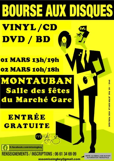 MONTAUBAN (82) : Bourse aux Disques Vinyl, CD, DVD & BD 