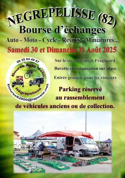 Nègrepelisse (82) : Grande Bourse d'échanges Auto, Moto, Cycles et Miniatures 