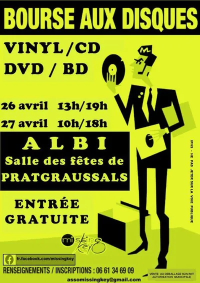 ALBI (81) : Bourse aux Disques Vinyl, CD, DVD & BD