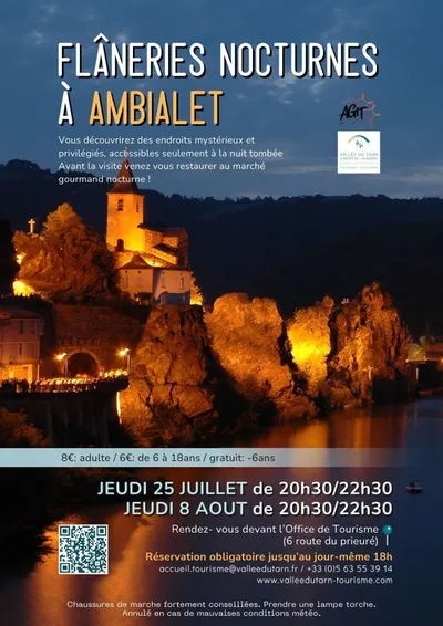 Ambialet (81) : Flâneries nocturnes