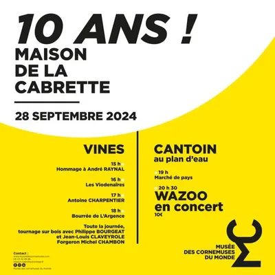 Cantoin (12) : 10 ANS MAISON DE LA CABRETTE