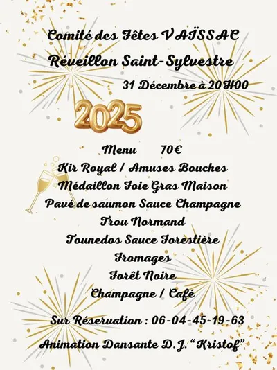 VAÏSSAC (12) : REVEILLON DE LA SAINT SYLVESTRE