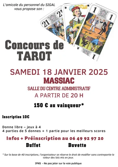 MASSIAC (15) : Concours de Tarot