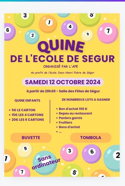 SEGUR (12) : Quine APE Ségur