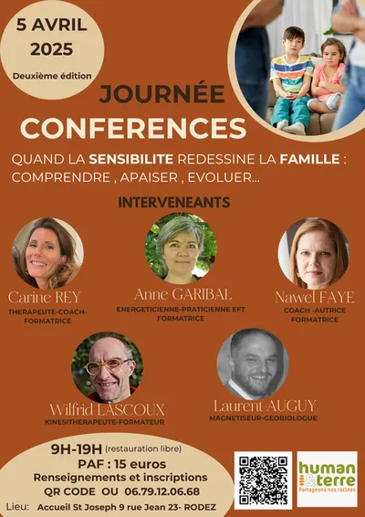  RODEZ  (12) : Journée Conférences : Quand la sensibilité redessine la famille : Comprendre