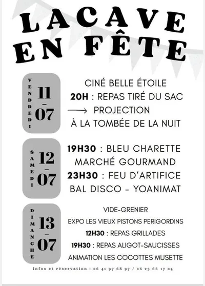 Affiche Fête Lacave