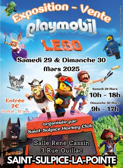 SAINT SULPICE LA POINTE (81) : Exposition Playmobil et Lego