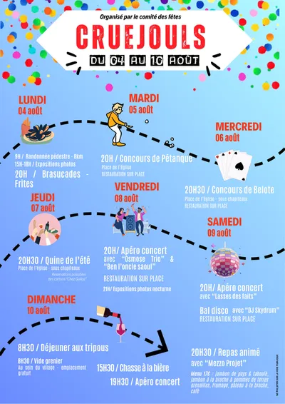Cruéjouls (12) : Comité des fêtes de Cruéjouls