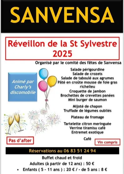 SANVENSA (12) : REVEILLON DE LA SAINT SYLVESTRE