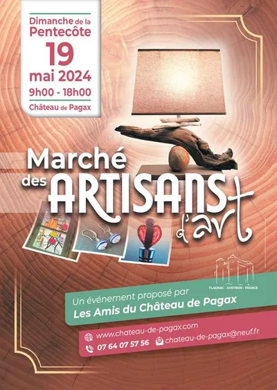 Flagnac (12) : Marché des Artisans d'Art du Château de Pagax