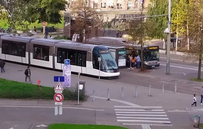 rame bus tram CTS Strasbourg parc Etoile