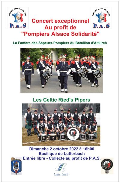 Concert Exeptionnel Au profit de "Pompiers Alsace Solidarité"