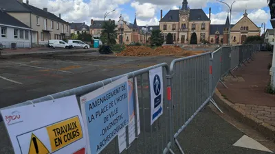 🔊L'aménagement de la place de l'Hôtel de Ville se prépare à Brou