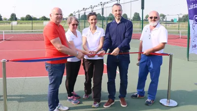 Les terrains de tennis extérieurs inaugurés à Luisant
