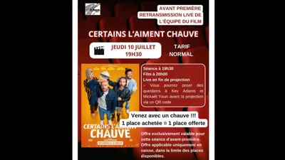 Amenez votre chauve au cinéma Le Dunois