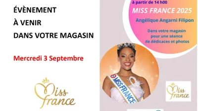 Miss France 2025 en dédicace en Eure-et-Loir