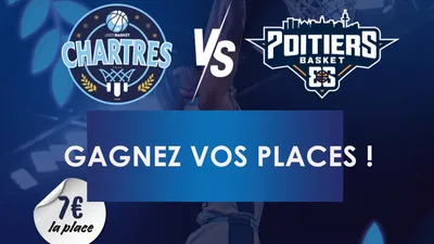 Gagnez vos places de basket C'CHARTRES MBM vs POITIERS