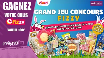 Gagnez des colis FIZZY et des bons d'achat de 100€