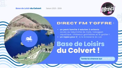 À GAGNER : VOTRE PACK POUR LA BASE DE LOISIRS DU COLVERT