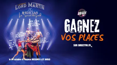À GAGNER : VOS PLACES POUR LORD MARTIN LE 4 OCTOBRE À L'ESPACE...