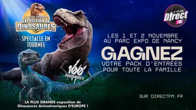 À GAGNER : VOTRE PACK D'ENTRÉES POUR LE MUSÉE ÉPHÉMÈRE DES DINOSAURES 