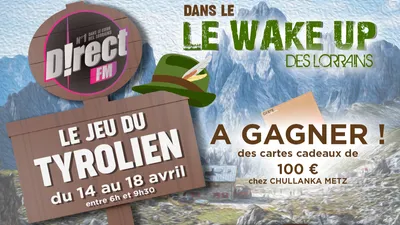 A gagner cette semaine dans le Wake Up des Lorrains : votre carte...