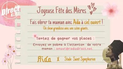 Fête des mères : gagnez vos places pour aller « Aïda » 