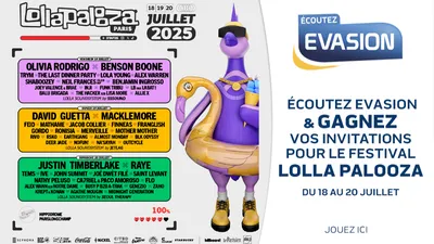 GAGNEZ VOTRE PASS 3 JOURS POUR LOLLA PALOOZA