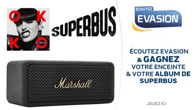 GAGNEZ VOTRE ENCEINTE MASHALL AVEC SUPERBUS