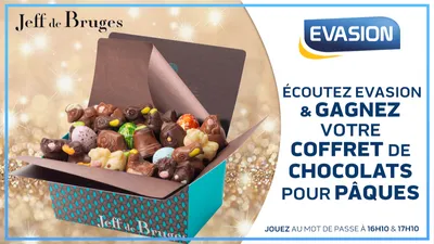 GAGNEZ VOTRE COFFRET DE CHOCOLATS JEFF DE BRUGES