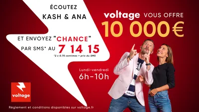 Gagnez 10 000€ cash grâce à Voltage