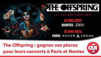 The Offspring : gagnez vos places pour leurs concerts à Paris et...