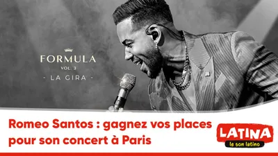 Romeo Santos : gagnez vos places pour son concert à Paris