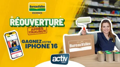 Jeu Web - Gagnez votre Iphone 16 avec Bureau Vallée 