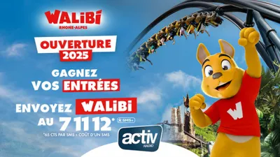 Jeu SMS - Gagnez vos entrées pour WALIBI