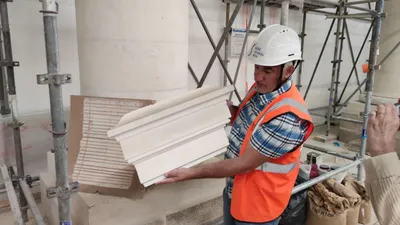 Segré-en-Anjou Bleu. Au cœur de la restauration de l’église...