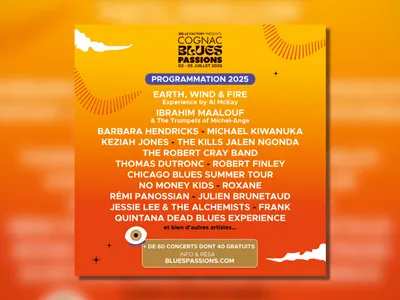 Gagnez vos places pour le festival Cognac Blues Passions 2025 !