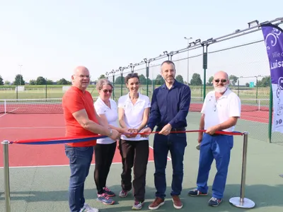 Les terrains de tennis extérieurs inaugurés à Luisant